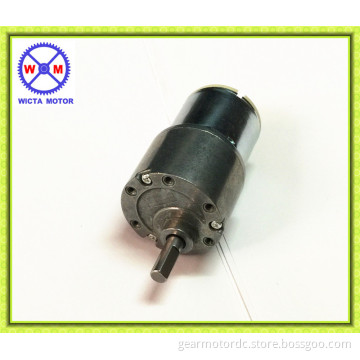 Hot sales 6mm carbon shaft high torque 12 v dc gear motor 37mm for vending machine